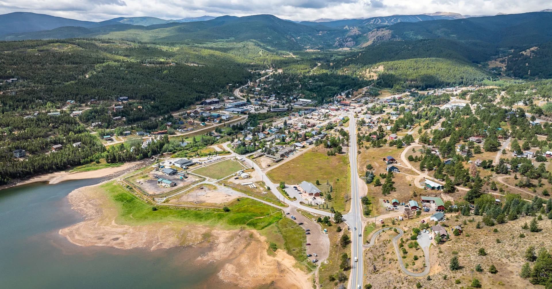 Aerial view of Town of Nederland